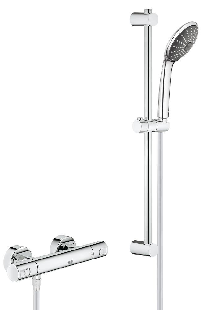 GROHE Precision Joy Thermostatic shower set 1/2" — Chrome