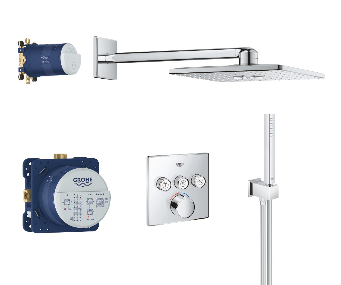 GROHE SmartControl Perfect shower set — Chrome