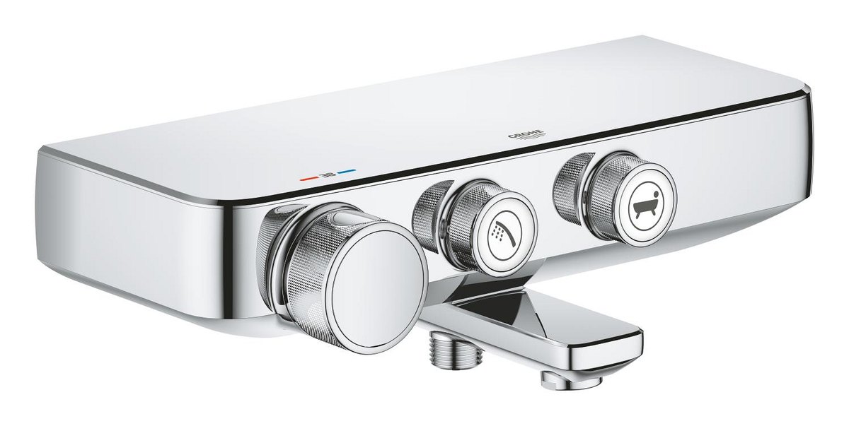 GROHE Grohtherm SmartControl Thermostatic bath mixer 1/2" — Chrome