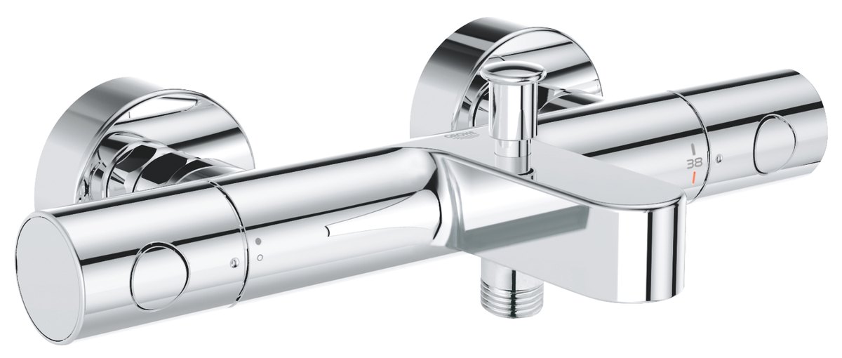 GROHE Grohtherm 800 Cosmopolitan Thermostatic bath mixer 1/2" — Chrome