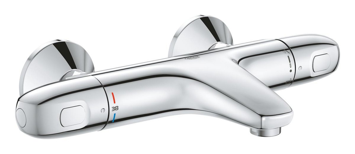 GROHE Grohtherm 1000 Thermostatic bath mixer 1/2" — Chrome
