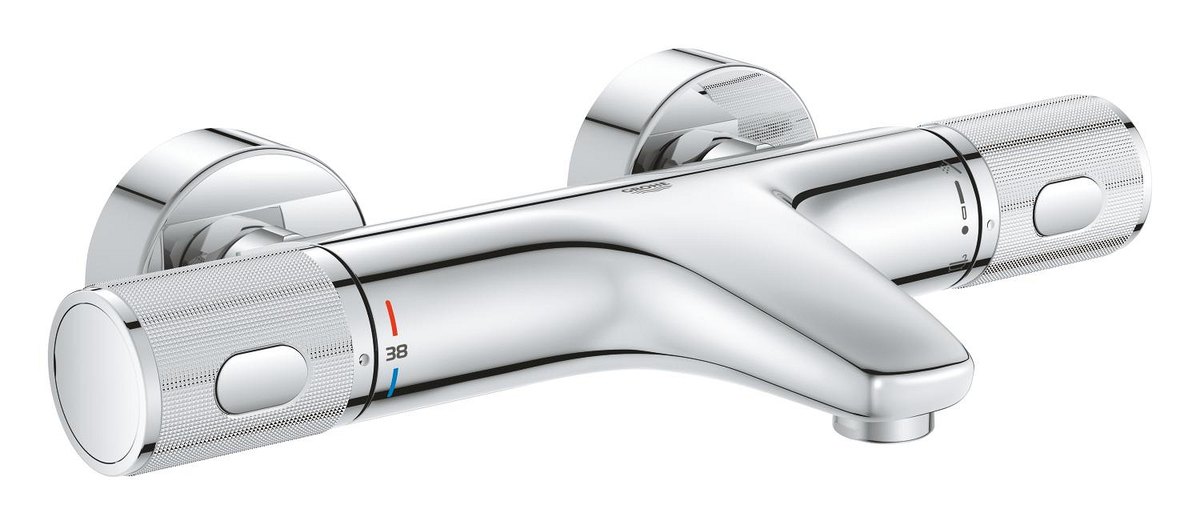 GROHE Grohtherm 1000 Performance Thermostatic bath mixer 1/2" — Chrome