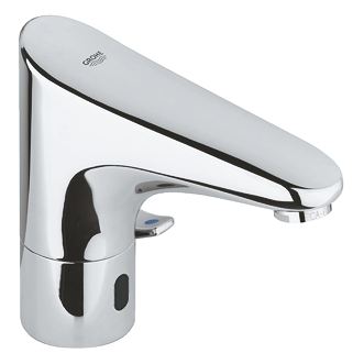 GROHE Europlus E Infra red electronic basin mixer 1/2" with mixing device and adjustable temperature limiter — Chrome