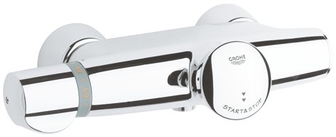 GROHE Eurodisc SE Self closing shower thermostat 1/2" — Chrome