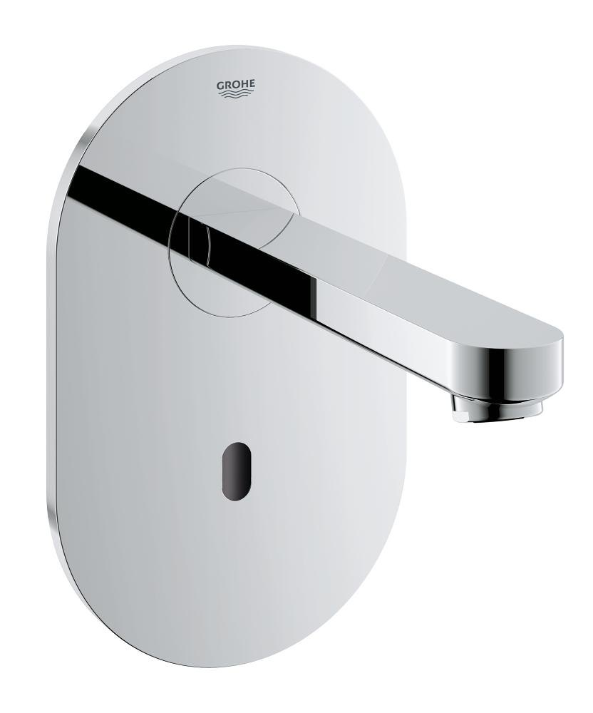 GROHE Eurosmart Cosmopolitan E Infra red electronic wall basin tap without mixing device — Chrome
