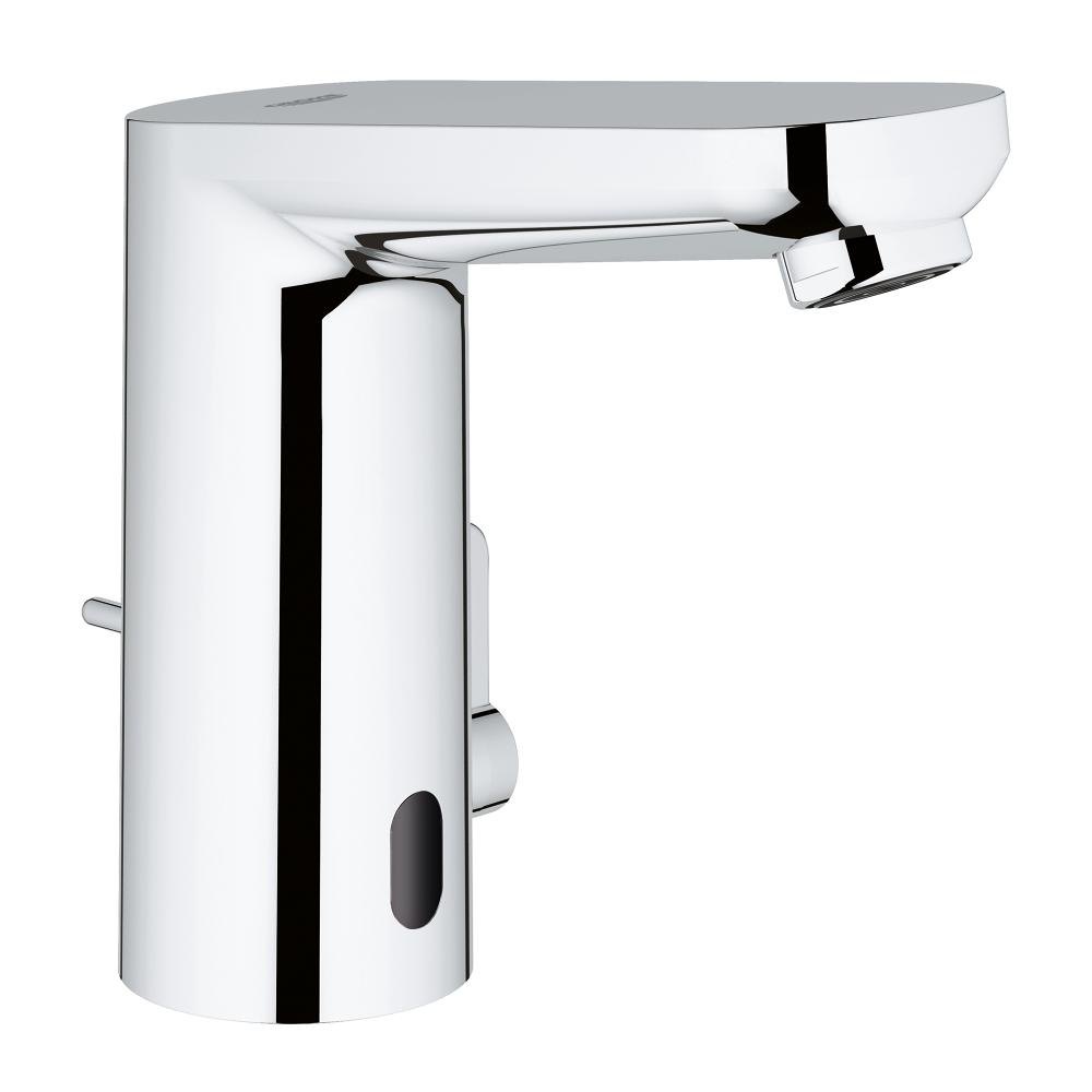 GROHE Eurosmart Cosmopolitan E Infra red electronic basin mixer with mixing device and adjustable temperature limiter — Chrome