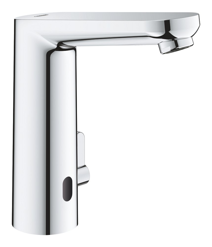 GROHE Eurosmart Cosmopolitan E Infra red electronic basin mixer 1/2" L Size with mixing device and adjustable temperature limiter L — Chrome