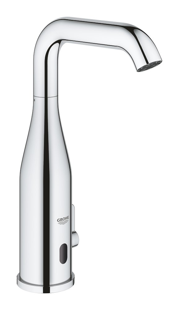 GROHE Essence E Infra red electronic basin mixer 1/2" with mixing device and adjustable temperature limiter L — Chrome
