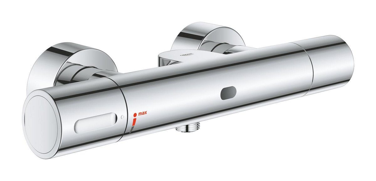 GROHE Eurosmart Cosmopolitan E Special Infra red electronic shower mixer with thermostatic temperature control — Chrome