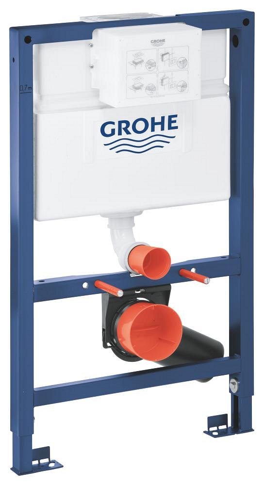 GROHE Rapid SL Element for WC 0.82 m installation height — Chrome