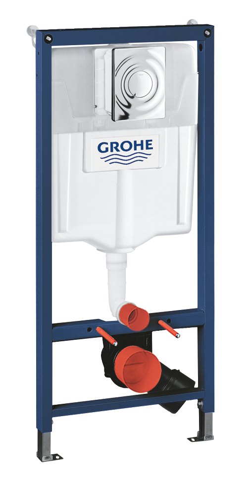 GROHE Solido 3 in 1 set for WC 1.13 m installation height — Chrome