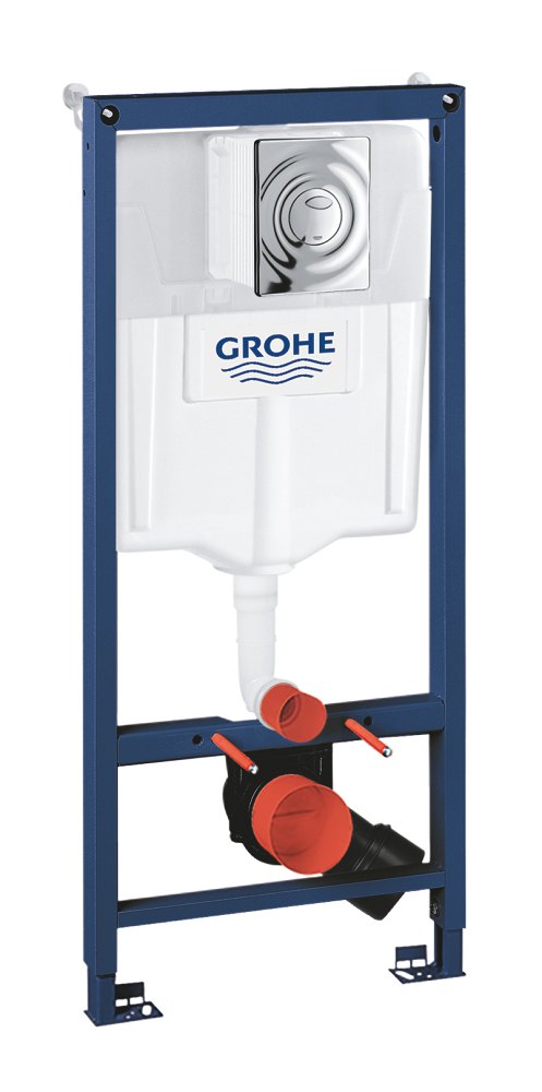 GROHE Solido 3 in 1 set for WC 1.13 m installation height — Chrome