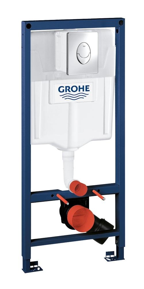 GROHE Rapid SL 2 in 1 set for WC 1.13 m installation height — Chrome