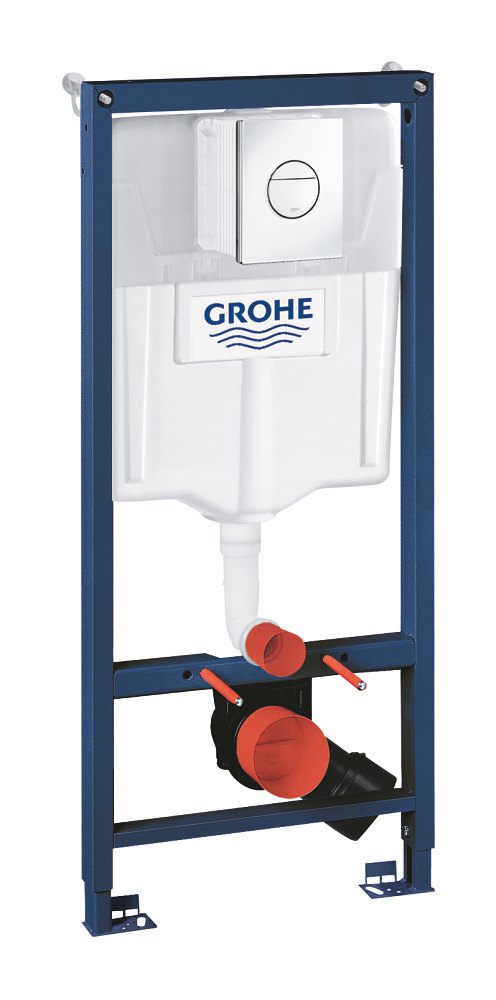 GROHE Solido 3 in 1 set for WC 1.13 m installation height — Chrome