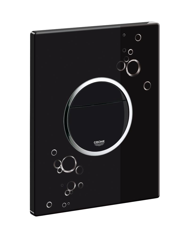GROHE Nova Cosmopolitan Flush plate — Chrome / Black