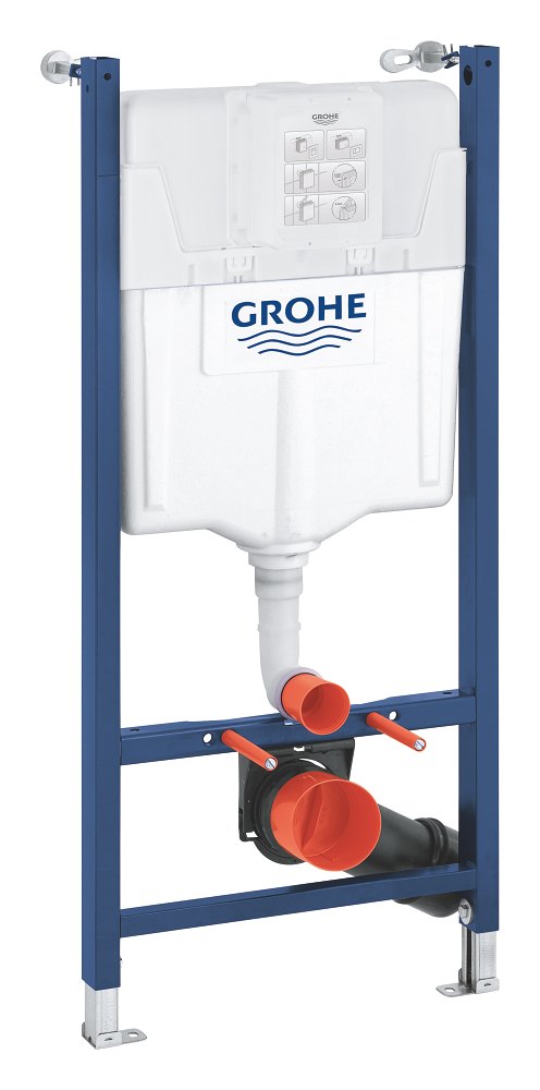 GROHE Solido 2 in 1 set for WC 1.13 m installation height — Chrome