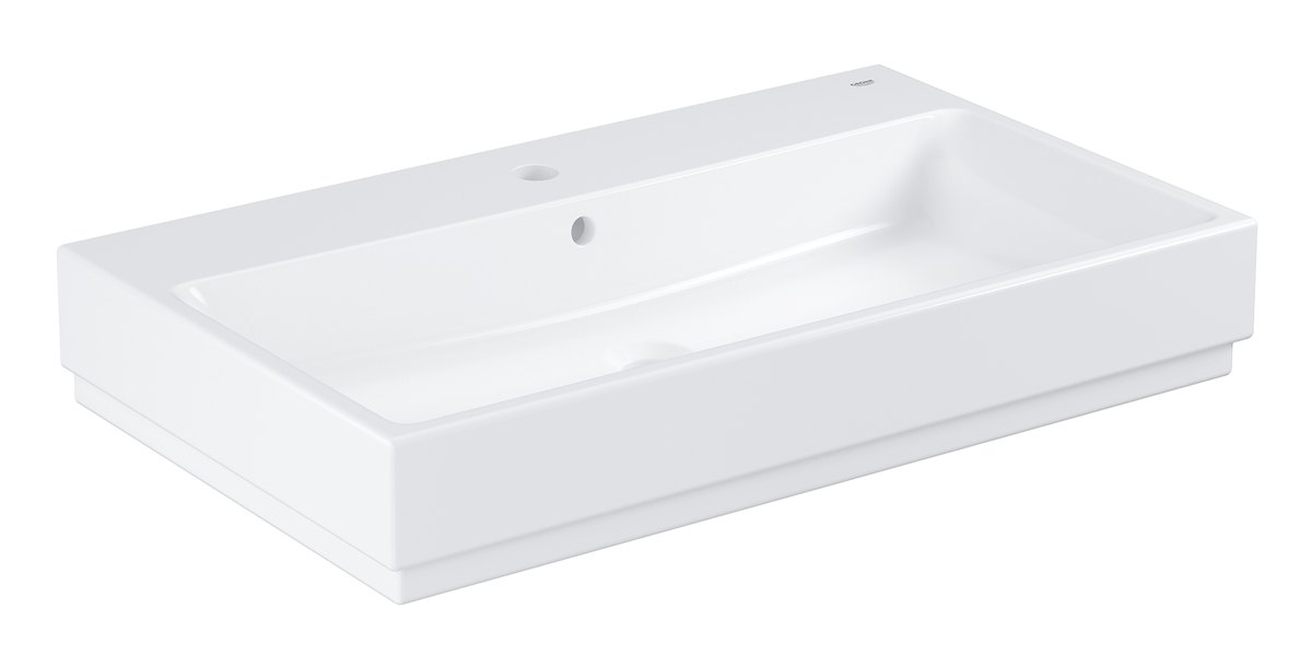 GROHE Cube Ceramic Counter top basin 80 — Chrome