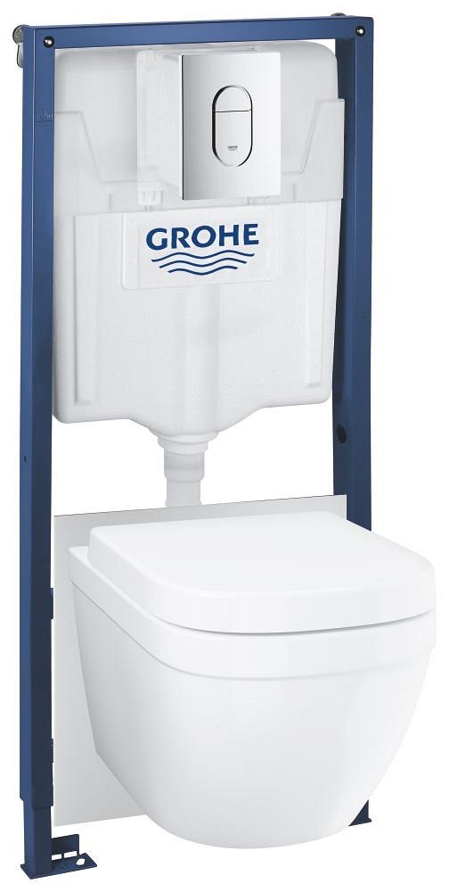 GROHE Solido 5 in 1 set for WC 1.13 m installation height — Chrome