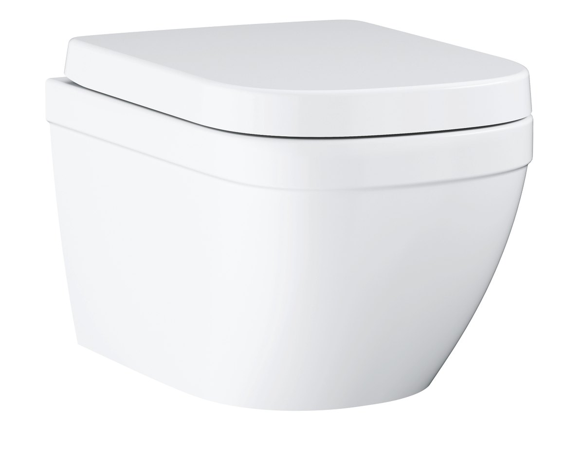 GROHE Euro Ceramic Wall hung WC set — Chrome