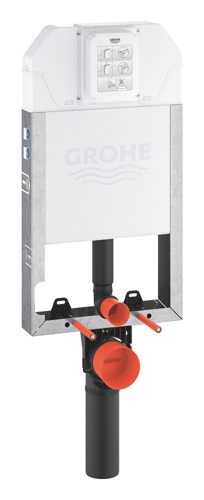 GROHE Uniset Slim Element for WC with flushing cistern 88 9 mm — Chrome