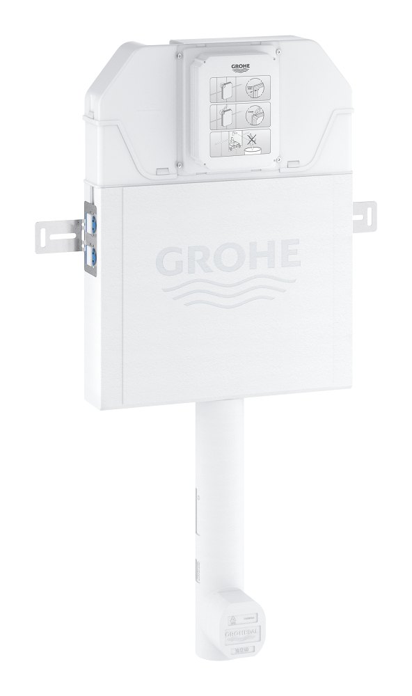 GROHE Solo Slim Flushing cistern for WC 88 9 mm — Chrome