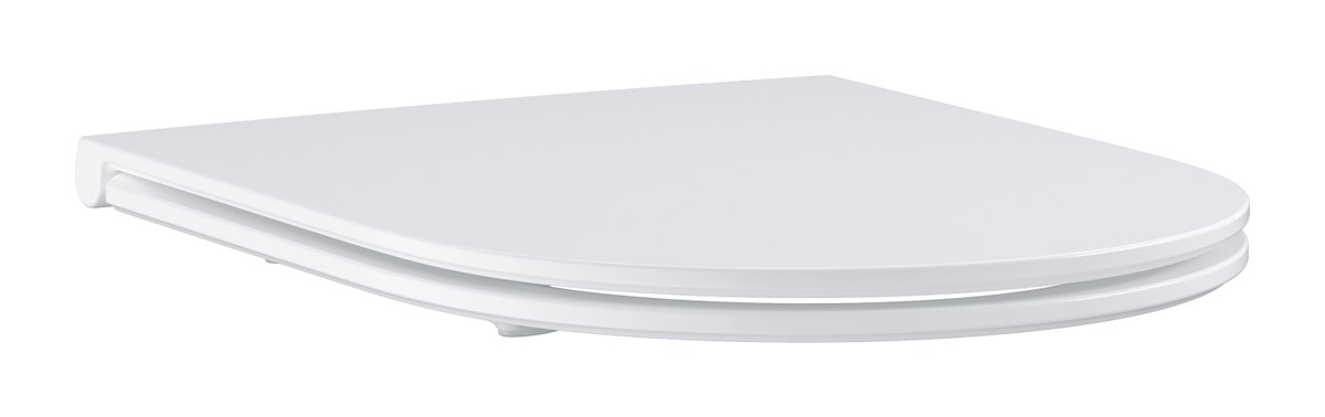 GROHE Bau Ceramic WC seat soft close slim — Chrome