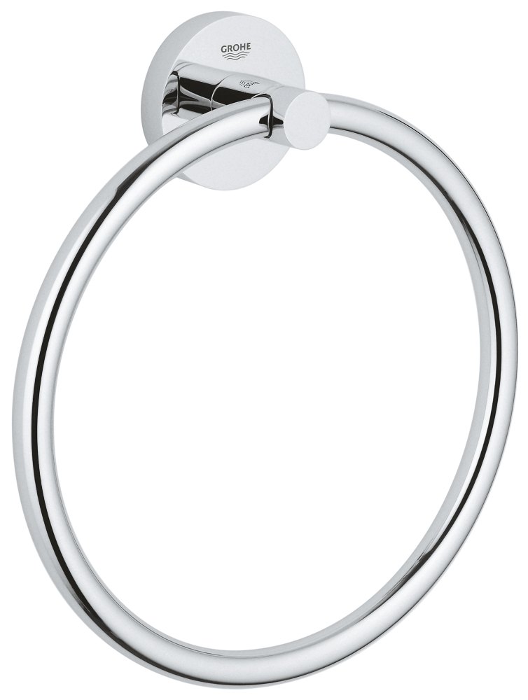 GROHE Essentials Towel ring — Chrome