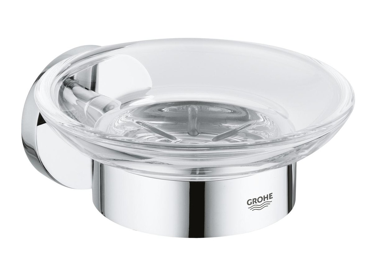 GROHE Essentials Soap dish with holder — Chrome