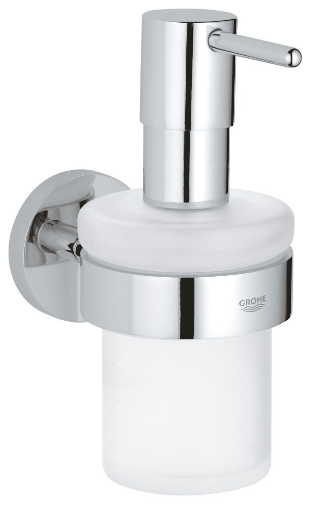 GROHE Essentials Soap dispenser with holder — Chrome