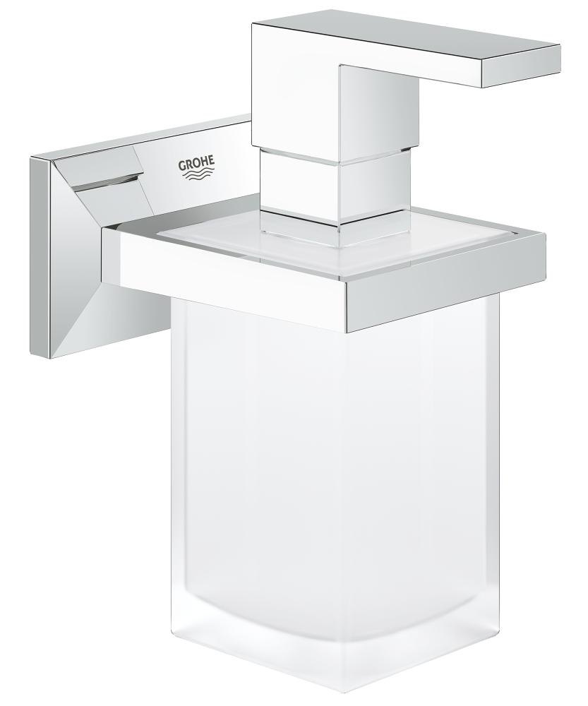 GROHE Allure Brilliant Holder with soap dispenser — Chrome