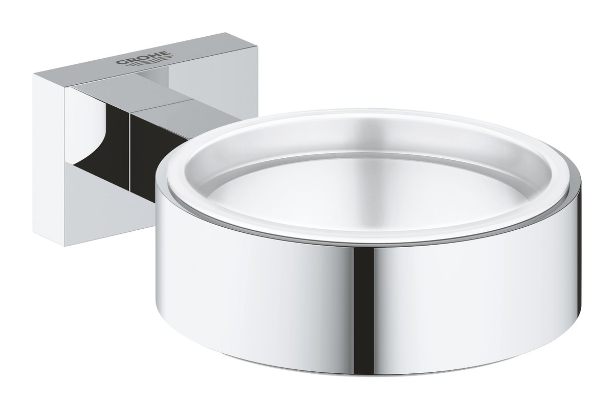 GROHE Essentials Cube Holder — Chrome
