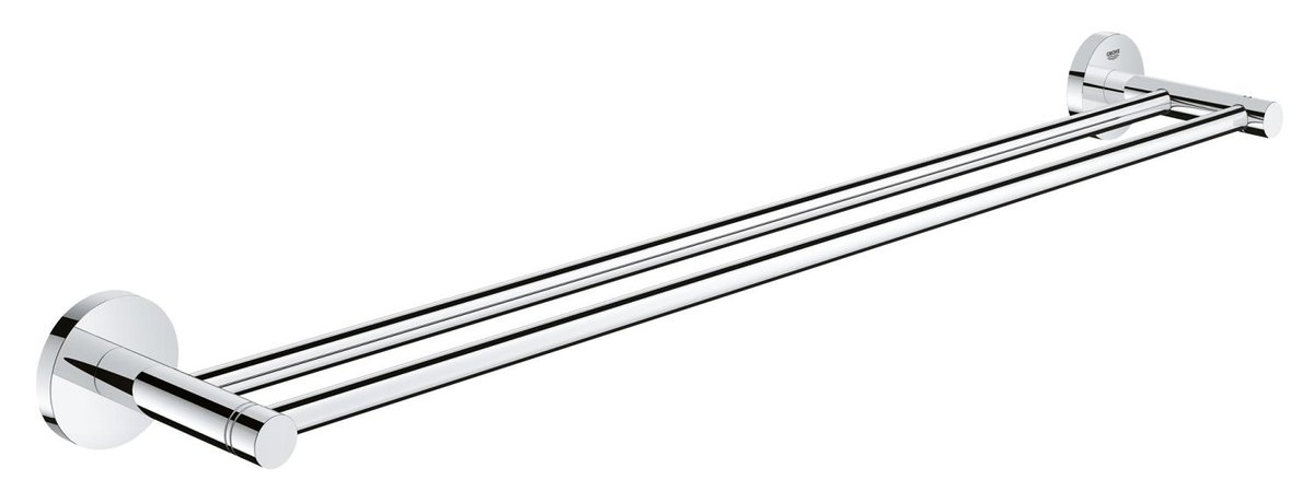 GROHE Essentials Double towel rail — Chrome