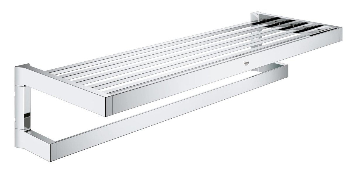 GROHE Selection Cube Multi bath towel rack — Chrome