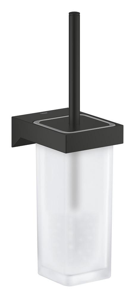 GROHE Selection Cube Toilet brush set — Chrome
