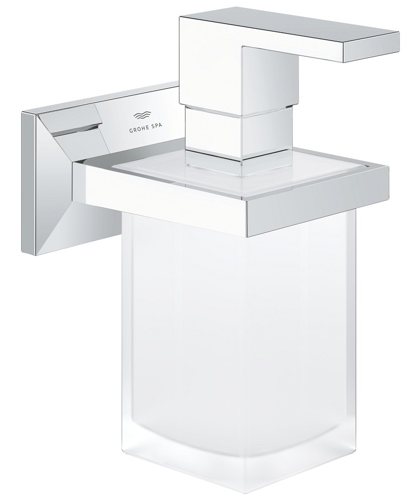GROHE Allure Brilliant Holder with soap dispenser — Chrome