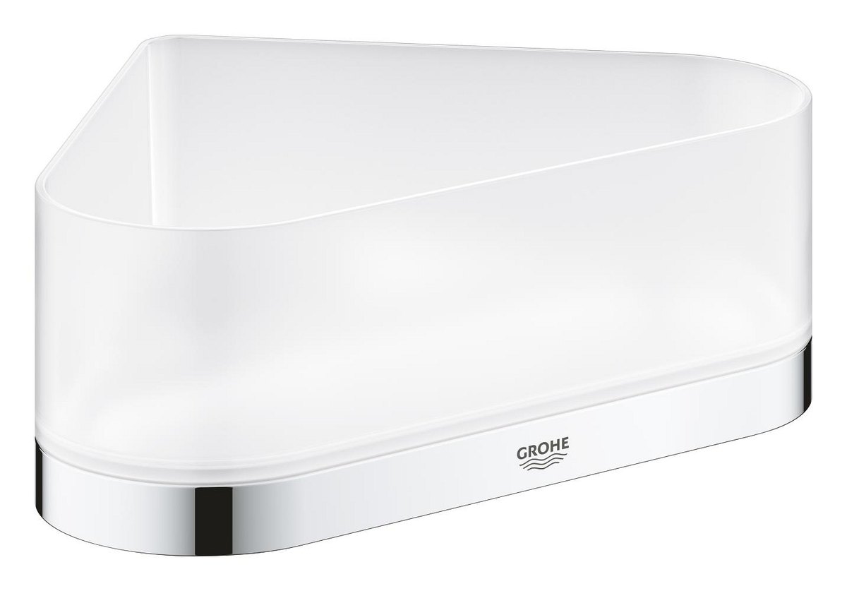 GROHE Selection Corner shower tray with holder — Chrome