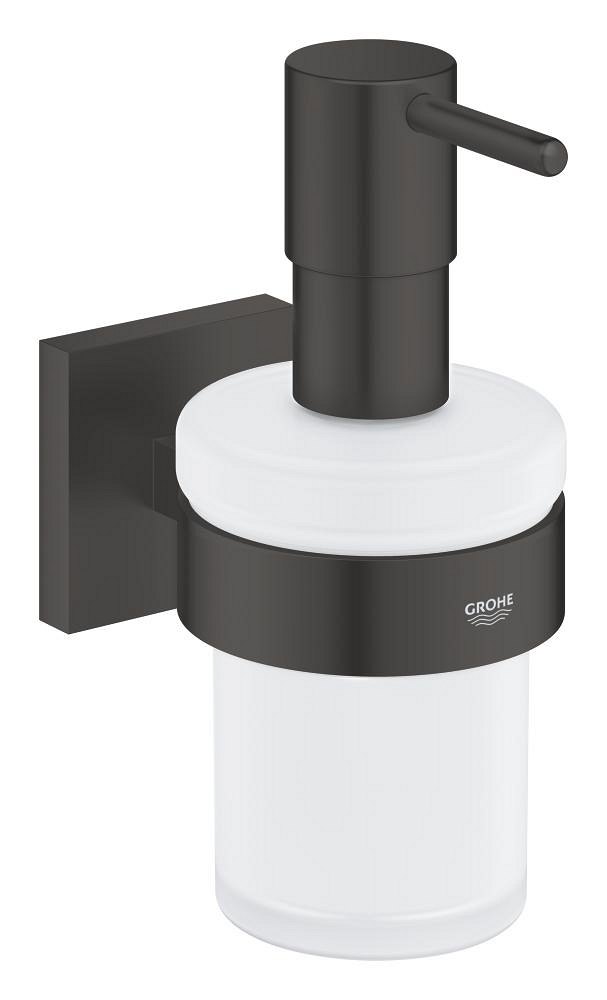 GROHE Start Cube Soap dispenser with holder — Chrome