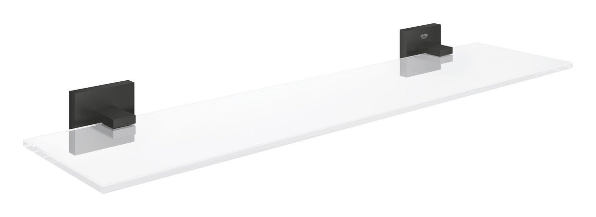 GROHE Start Cube Glass shelf — Chrome