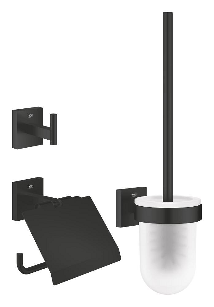GROHE Start Cube City restroom accessories set 3 in 1 — Chrome