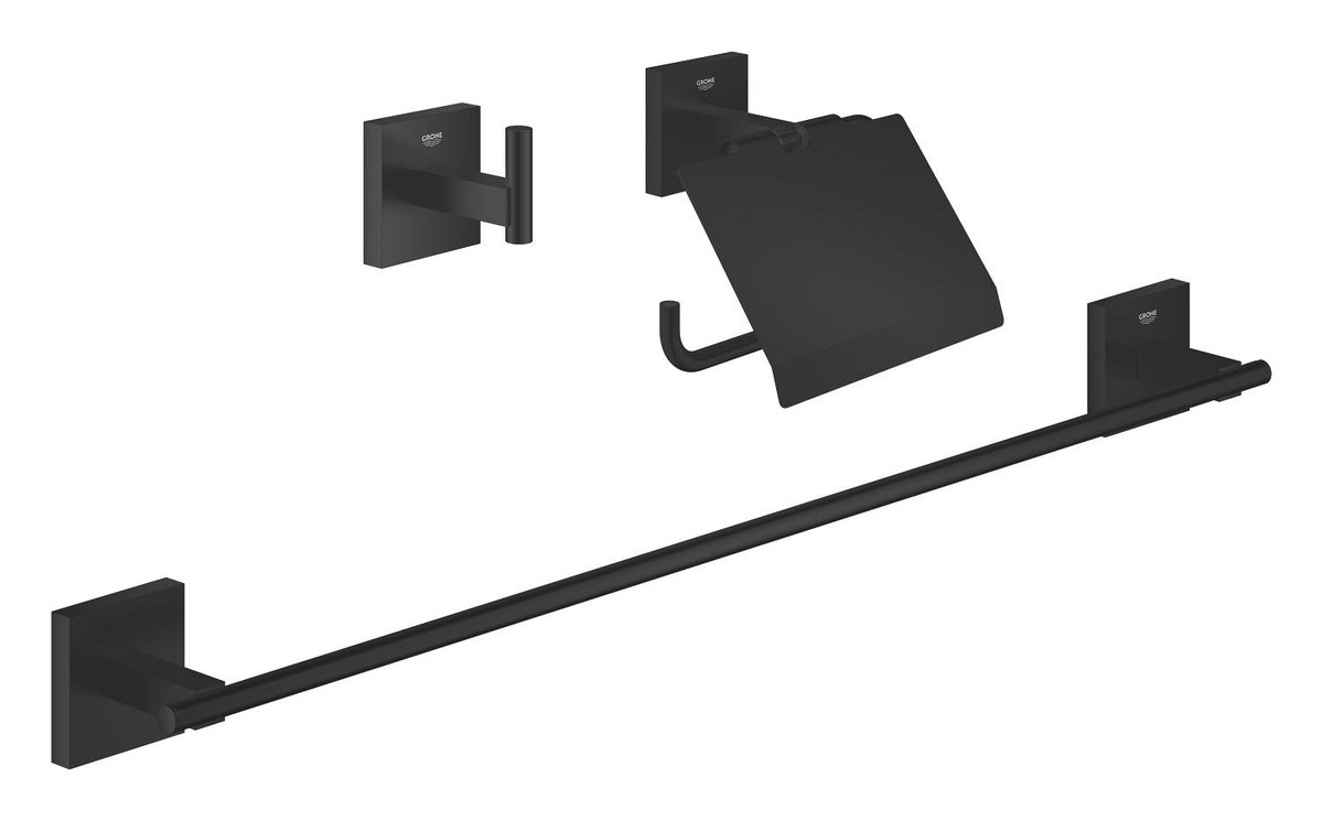 GROHE Start Cube Guest bathroom accessories set 3 in 1 — Chrome