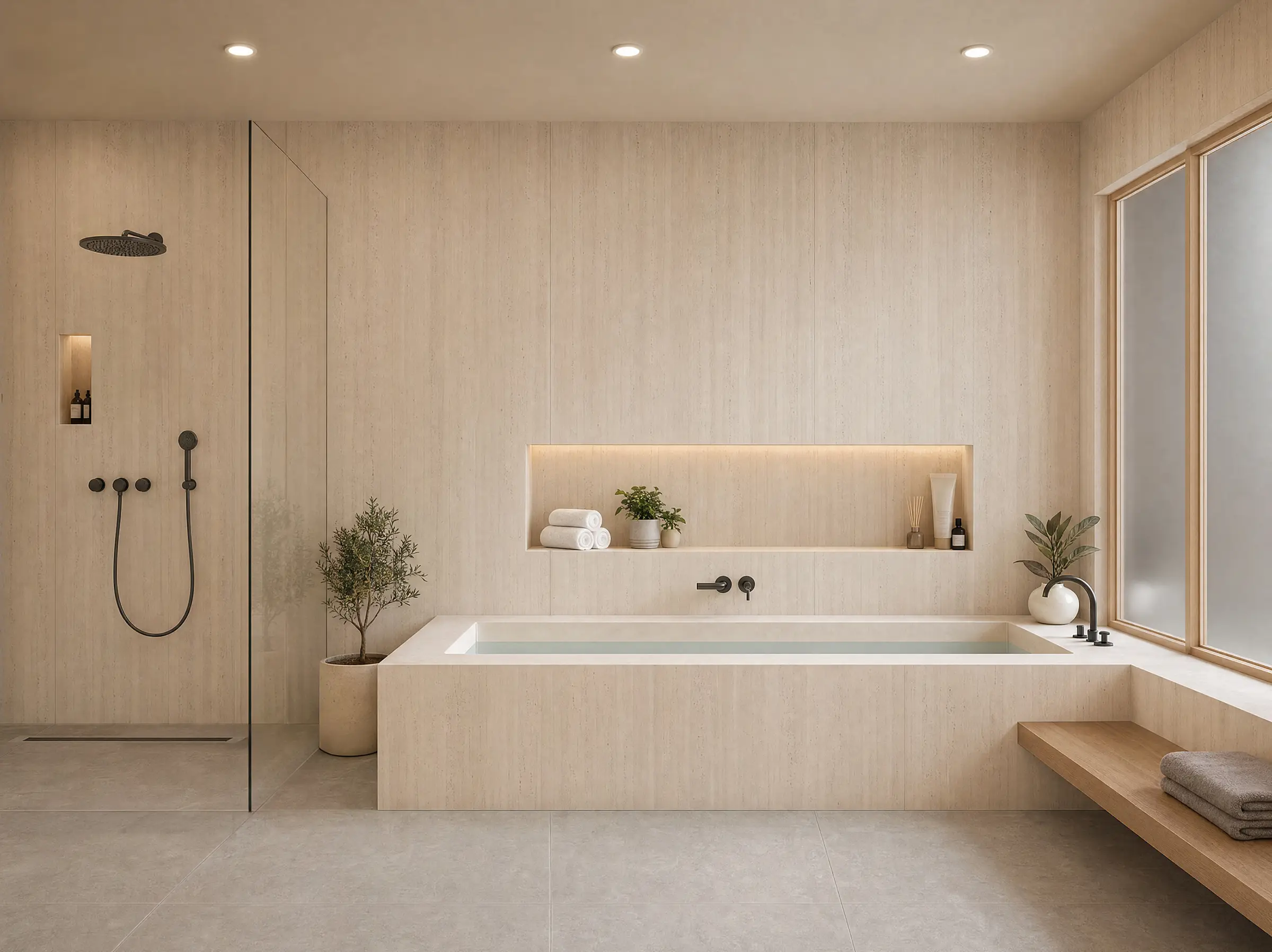 NG Kütahya Travertine – Travertine look tiles — Ivory