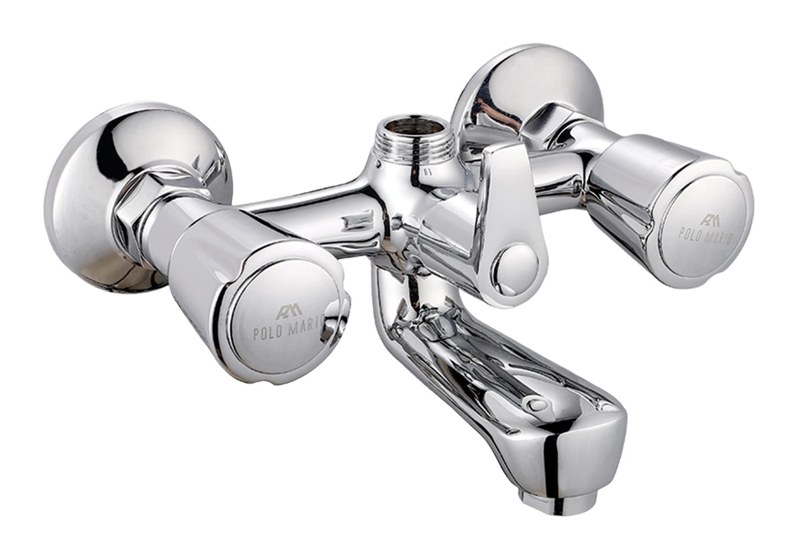 Polo Mario Lima Bath Mixer, wall mounted, exposed installation — Chrome