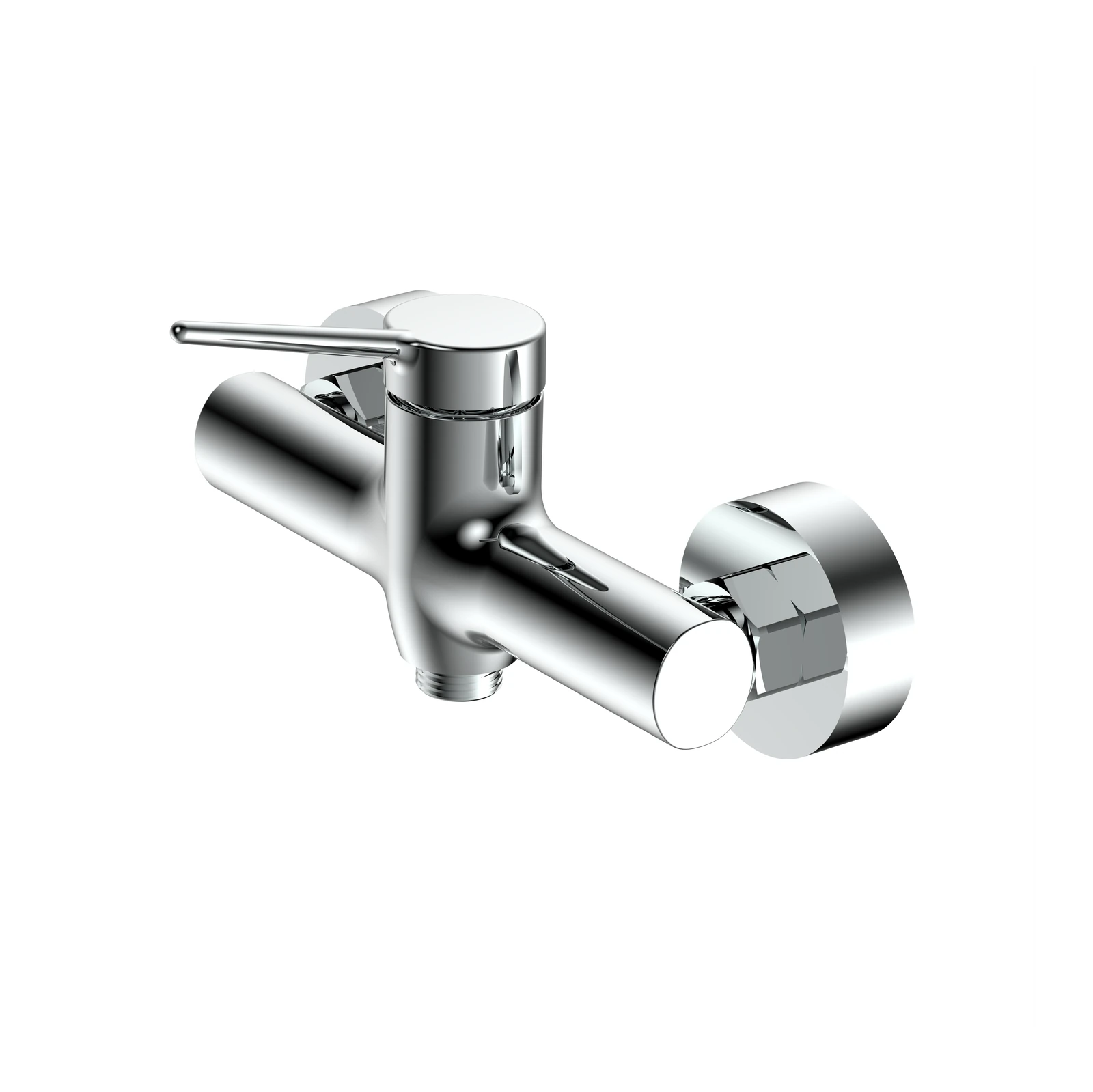 Polo Mario Breva Shower Mixer, wall mounted, exposed installation — Chrome
