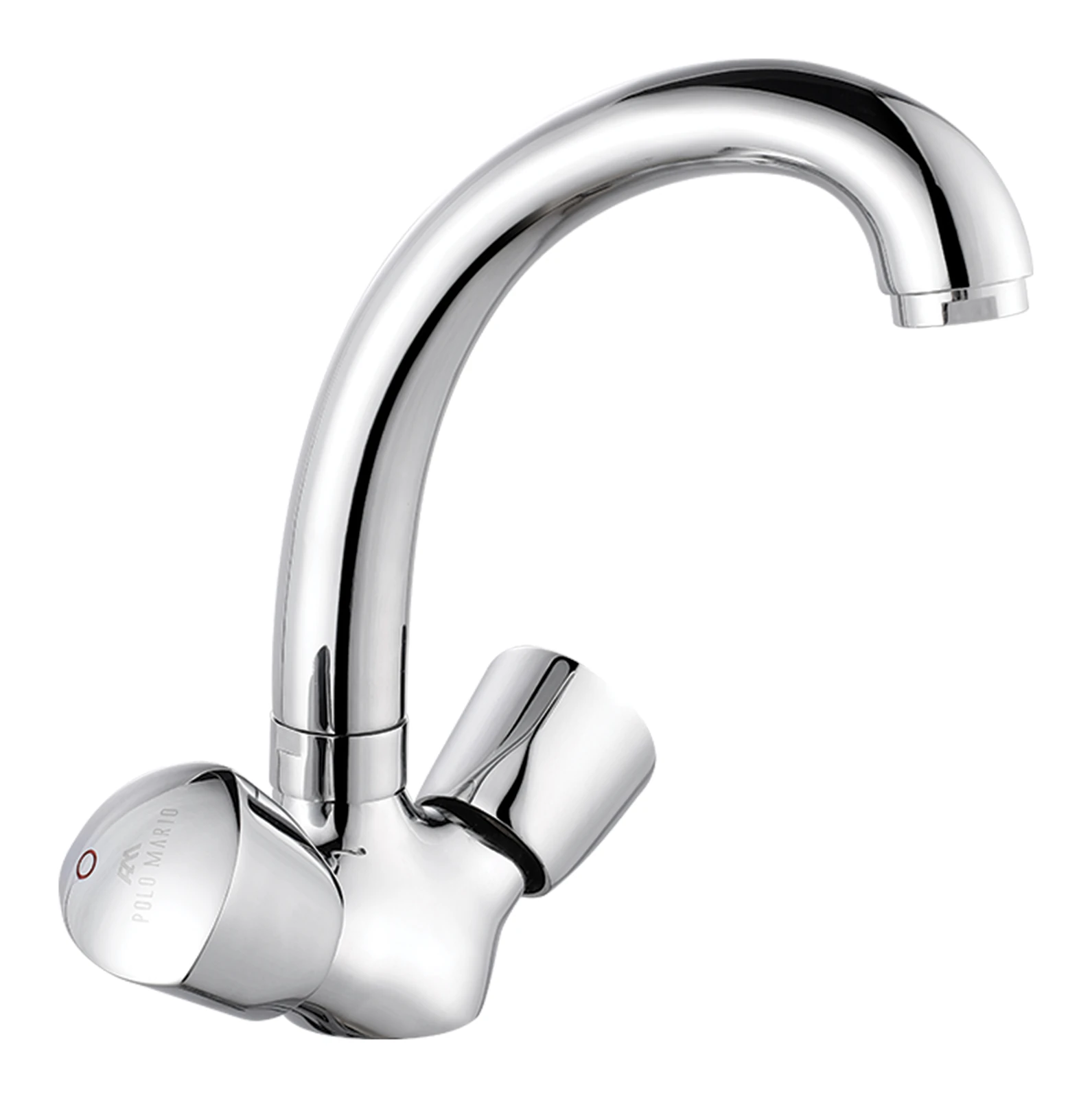Polo Mario Echo Basin Mixer, swivel spout — Chrome