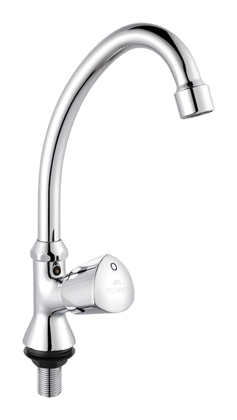 Polo Mario Echo Pillar Tap Sink, swivel spout — Chrome