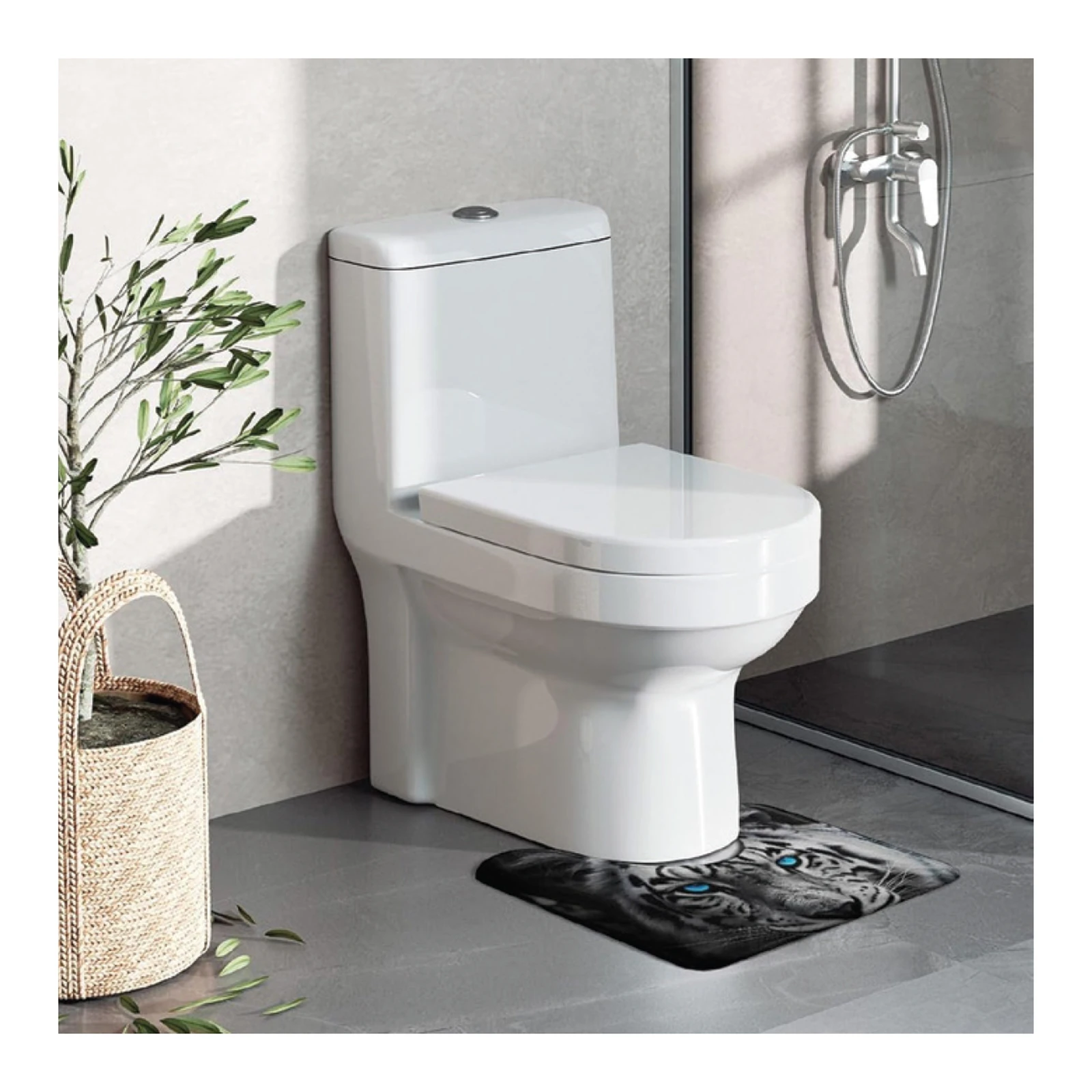 Polo Mario Floor Mounted One Piece WC (700x370x810 mm) — White
