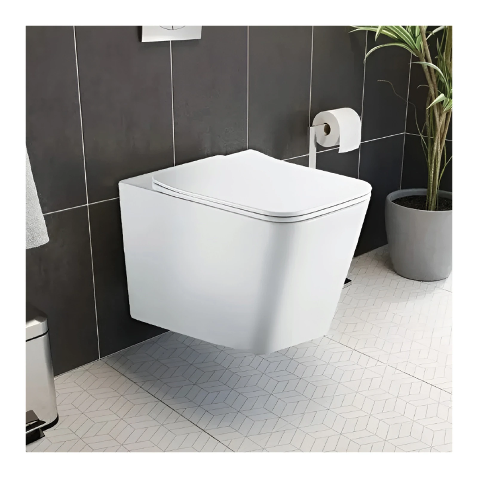 Polo Mario Wall Hung WC, rimless (510x345 mm) — White
