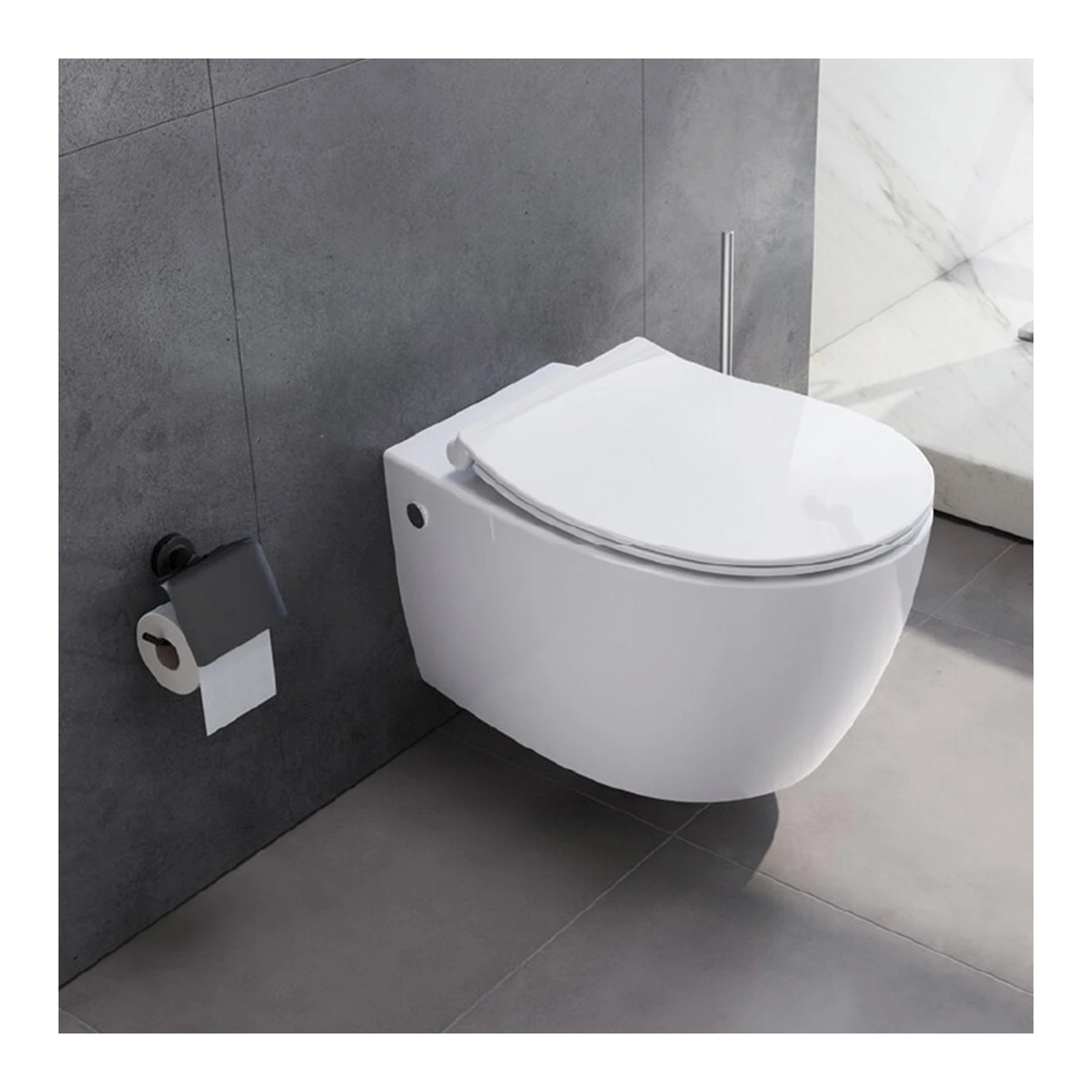 Polo Mario Wall Hung WC, rimless (520x380mm) — White