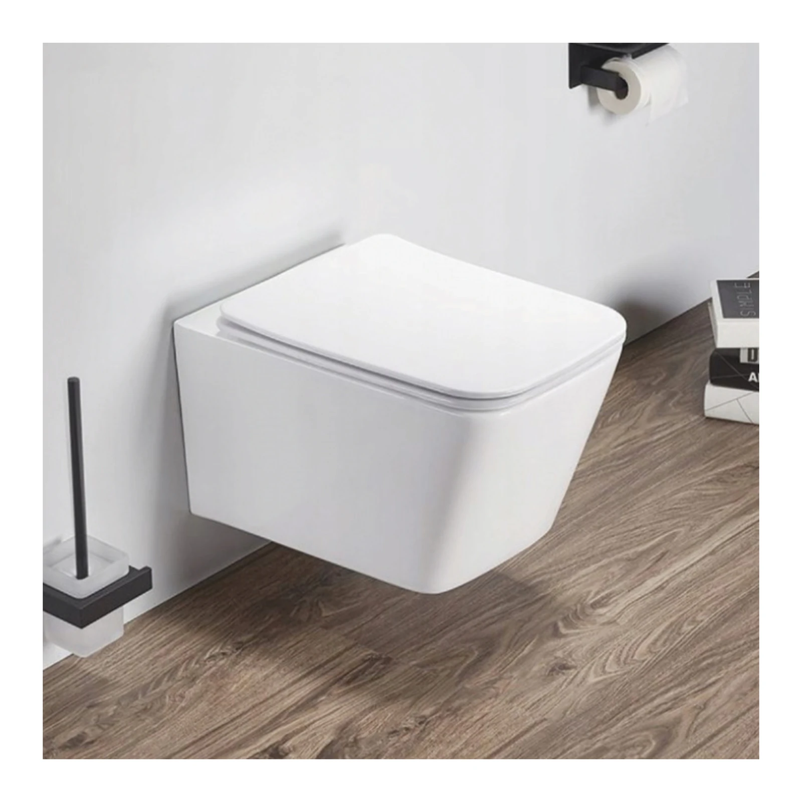 Polo Mario Wall Hung WC, rimless (520x340mm) — White