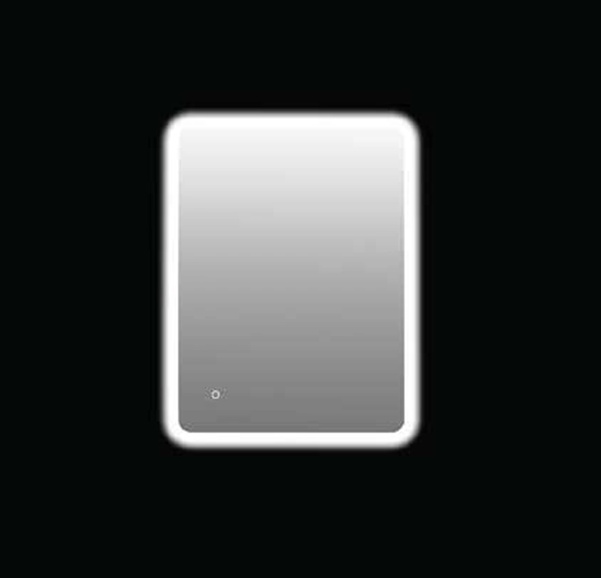 Polo Mario Mirror (600 x 800 mm 17.2W Thickness 5mm), with back cover — With back cover, chrome